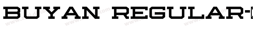 Buyan Regular字体转换